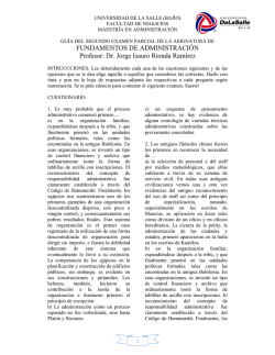 Gu&iacute;a del segundo examen parcial - Eumed.net