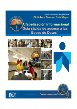 Alfabetizaci&oacute;n Informacional &ldquo;Gu&iacute;a r&aacute;pida de acceso a las - Pagos