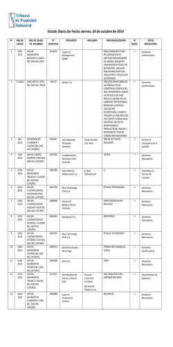 ED 24-10-2014 - Tribunal de Propiedad Industrial