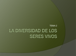 La diversidad de los seres vivos