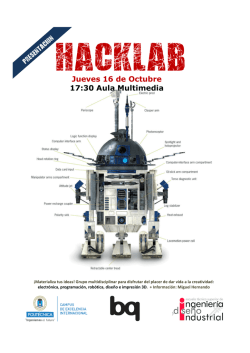 Convocatoria Hacklab con BQ - ELAI-UPM
