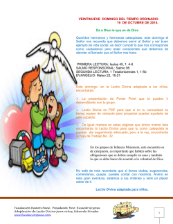 HOJA DE TRABAJO - Fundaci&oacute;n Ram&oacute;n Pan&eacute;, Inc.