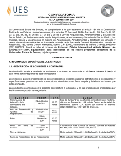 El Instituto Mexicano del Seguro Social, en cumplimiento a lo - UES