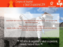 Gesti&oacute;n de Salud y Seguridad Ocupacional en la Caja del Seguro