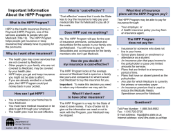Important Information About the HIPP Program - Iowa Department of