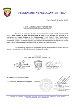 OFICIO POLIGONOS 2014 - benchrest venezuela