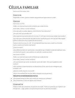 C&Eacute;LULA FAMILIAR - Pastor Tony Hancock