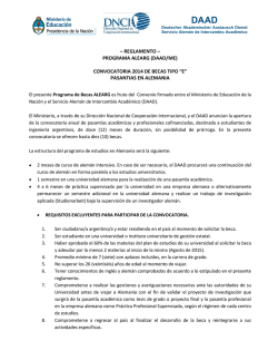 M&aacute;s informaci&oacute;n (2014) - DAAD