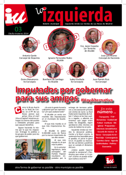 Imputados por gobernar para sus amigos - IU Las Rozas