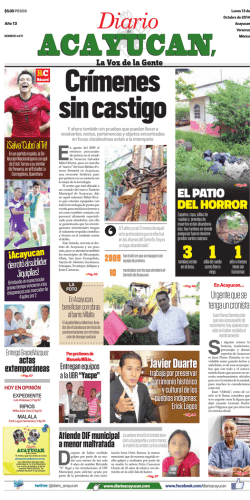 EL PATIO DEL HORROR Javier Duarte - Diario de Acayucan
