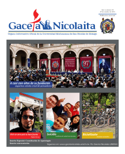 A casi cien a&ntilde;os de su fundaci&oacute;n Bicivil&iacute;zate - Gaceta Nicolaita
