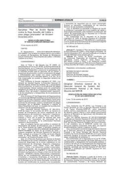 AGRICULTURA Y RIEGO - Senasa