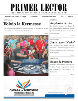 Volvi&oacute; la Kermesse - PRIMER LECTOR