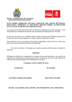 Mociones, Ruegos y Preguntas - Ayuntamiento de Cartagena