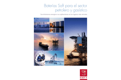 Bater&iacute;as Saft para el sector petrolero y gas&iacute;stico
