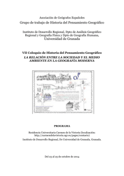 Grupo de trabajo de Historia del Pensamiento Geogr&aacute;fico