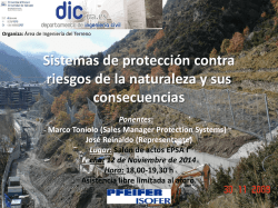 sistemas de protecci&oacute;n contra riesgos de la naturaleza y sus - DIC