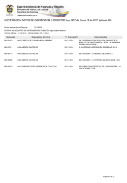 santa marta - Superintendencia de Notariado y Registro