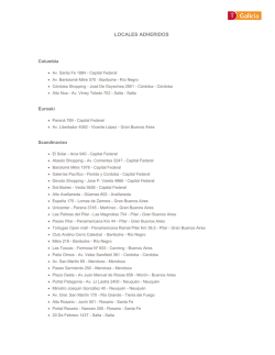 LOCALES ADHERIDOS - Banco Galicia