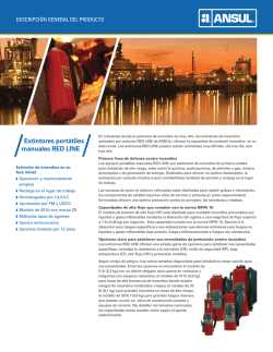 Extintores port&aacute;tiles manuales RED LINE - Ansul