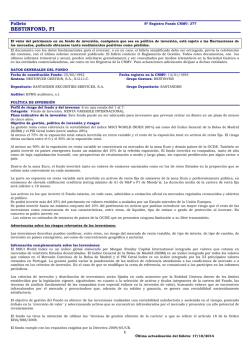 Folleto completo del Fondo de Inversi&oacute;n Bestinfond - Bestinver