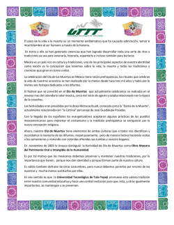 D&iacute;a de muertos 2014. - Universidad Tecnol&oacute;gica de Tula - Tepeji