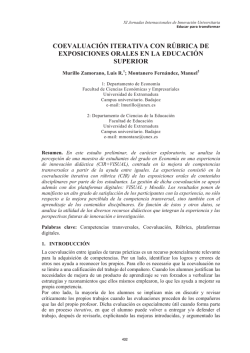 coevaluaci&oacute;n iterativa con r&uacute;brica de exposiciones - of ABACUS