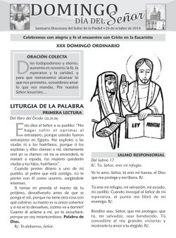 Hojita Dominical - Santuario del Se&ntilde;or de la Piedad
