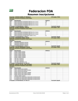 Inscripciones de FOA