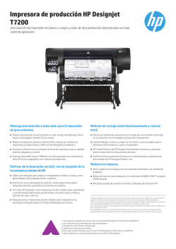 Impresora de producci&oacute;n HP Designjet T7200 - Hewlett Packard