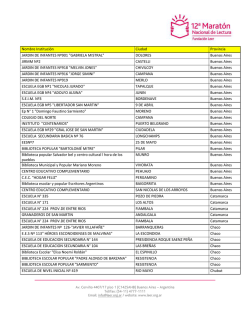 DOLORES Buenos Aires JIRMM N&ordm;2 CAST - Fundacion leer