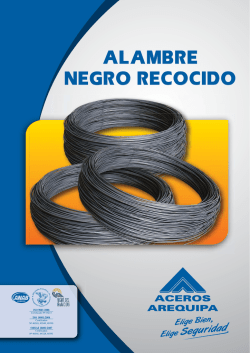 alambre negro recocido - Corporaci&oacute;n Aceros Arequipa