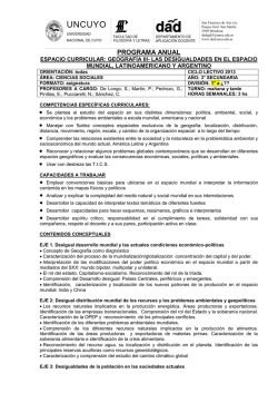 UNIVERSIDAD NACIONAL DE CUYO - DAD Departamento de