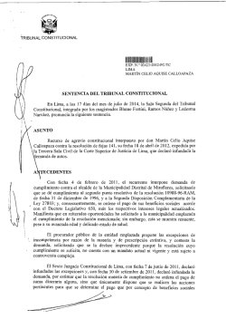 1111111 IIV111111l11 - Tribunal Constitucional del Per&uacute;