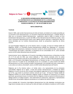 iv encuentro interreligioso iberoamericano ciudad de mexico, 27 y