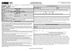 ACTIVIDADES EDUCATIVAS TALLERES DEL - Teatro Circo Price