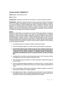 BASES SLOTS - Casino Carrasco