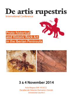 De artis rupestris - Universitat Jaume I de Castell&oacute;