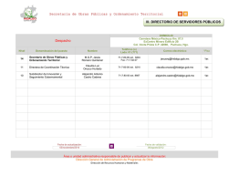 III. DIRECTORIO DE SERVIDORES P&Uacute;BLICOS Despacho