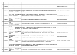 n&ordm; cedula NOMBRES ESCUELA TEMA DIRECTOR ASIGNADO 1