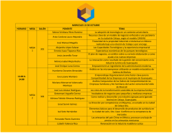 Mesas de trabajo - IX Congreso Internacional y XIII Nacional de