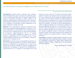 &iquest;La edad cambia la respuesta antialg&eacute;sica por in amaci&oacute;n en la rata?
