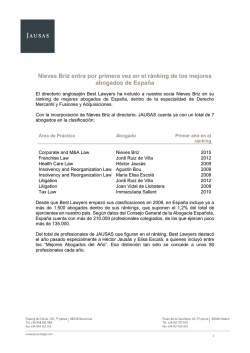 Documento Interno - Extenda - Agencia Andaluza de Promoci&oacute;n