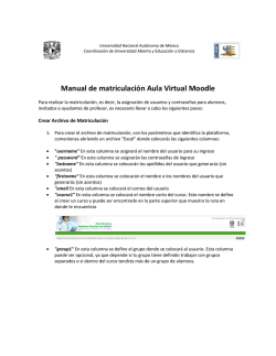 Manual de matriculaci&oacute;n Aula Virtual Moodle - Aulas Virtuales