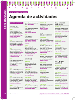 Agenda de actividades - Educaci&oacute;n 3.0