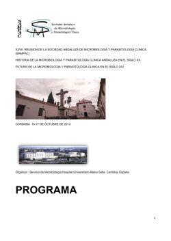 PROGRAMA - Universidad de C&oacute;rdoba