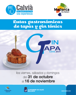 Si quieres conocer todas las tapas y gin t&oacute;nics - Fundacion Calvia