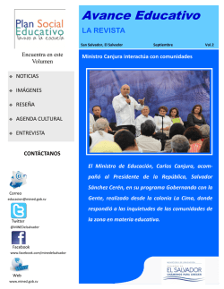 Avance Educativo - Ministerio de Educaci&oacute;n de El Salvador