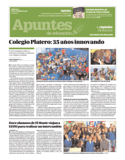 Apuntes de Educaci&oacute;n - La Opini&oacute;n de M&aacute;laga