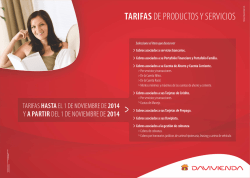 TARIFAS DAVIVIENDA 2014-2015 AF